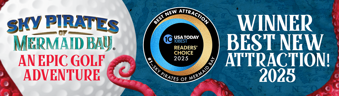 Sky Pirates of Mermaid Bay Background Image USA Today Best New Attraction 2025