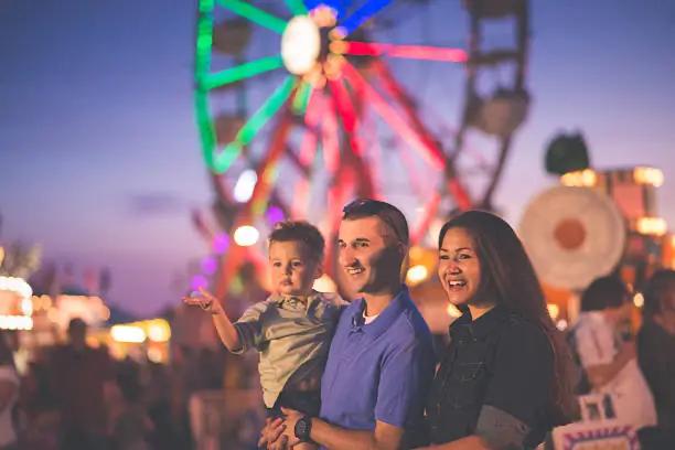 Family at Ferris Wheel