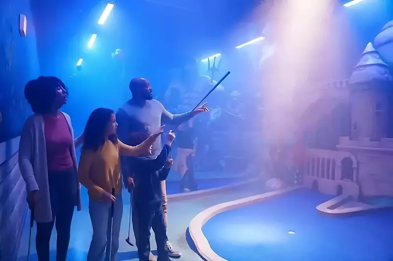 mermaid themed mini golf